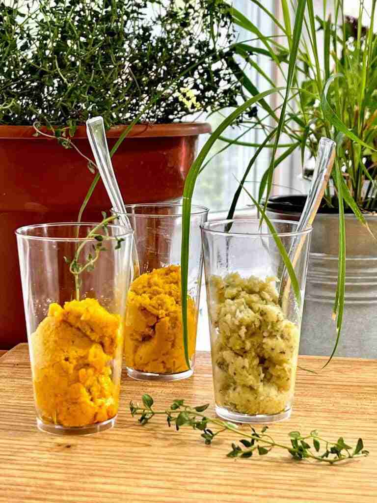 verrines vegetable tapenade verrines filled with cauliflower tapenade topped with and oregano and lemongrass